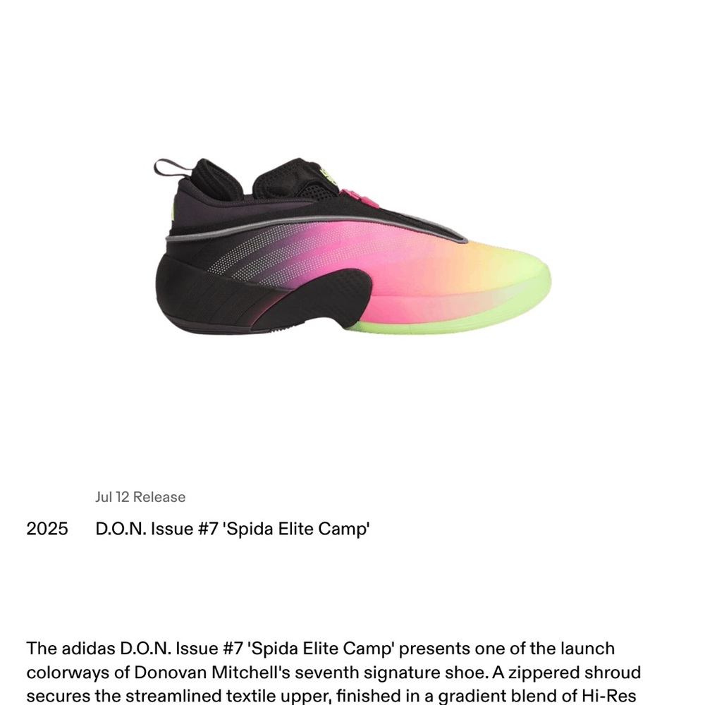 Adidas D.O.N. Issue #7 Gradient Sneakers